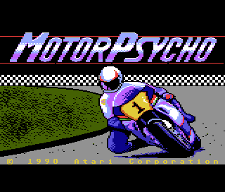 Motor Psycho title screen for Atari 7800